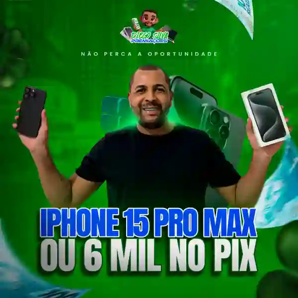 IPhone 15 Pro Max Novinho ou R$ 6.000 no Pix!